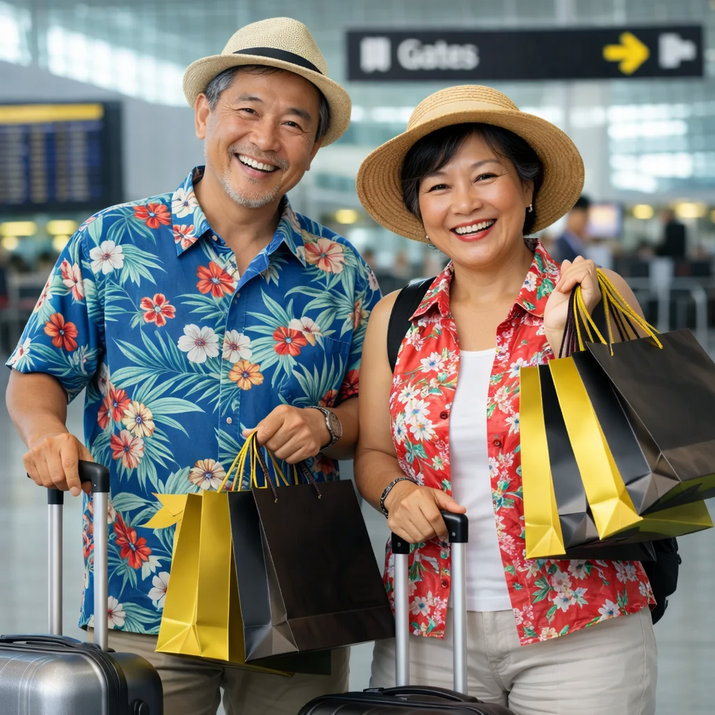 Duty free shoppers